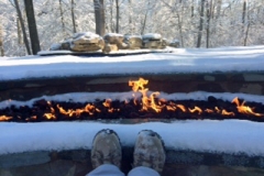 Enjoying-Poolside-Fireplace